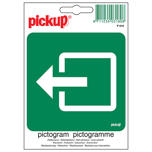 PICTOGRAM 10X10CM NORMALE UITGANG