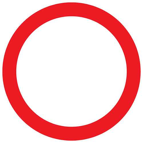 Pictogram ø30cm Algemeen Verbodsbord