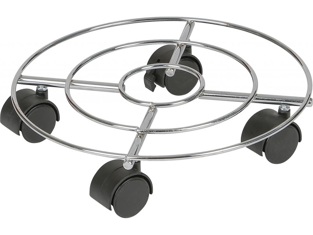 PLANTENROLLER CHROME DIAMETER 30CM 60KG