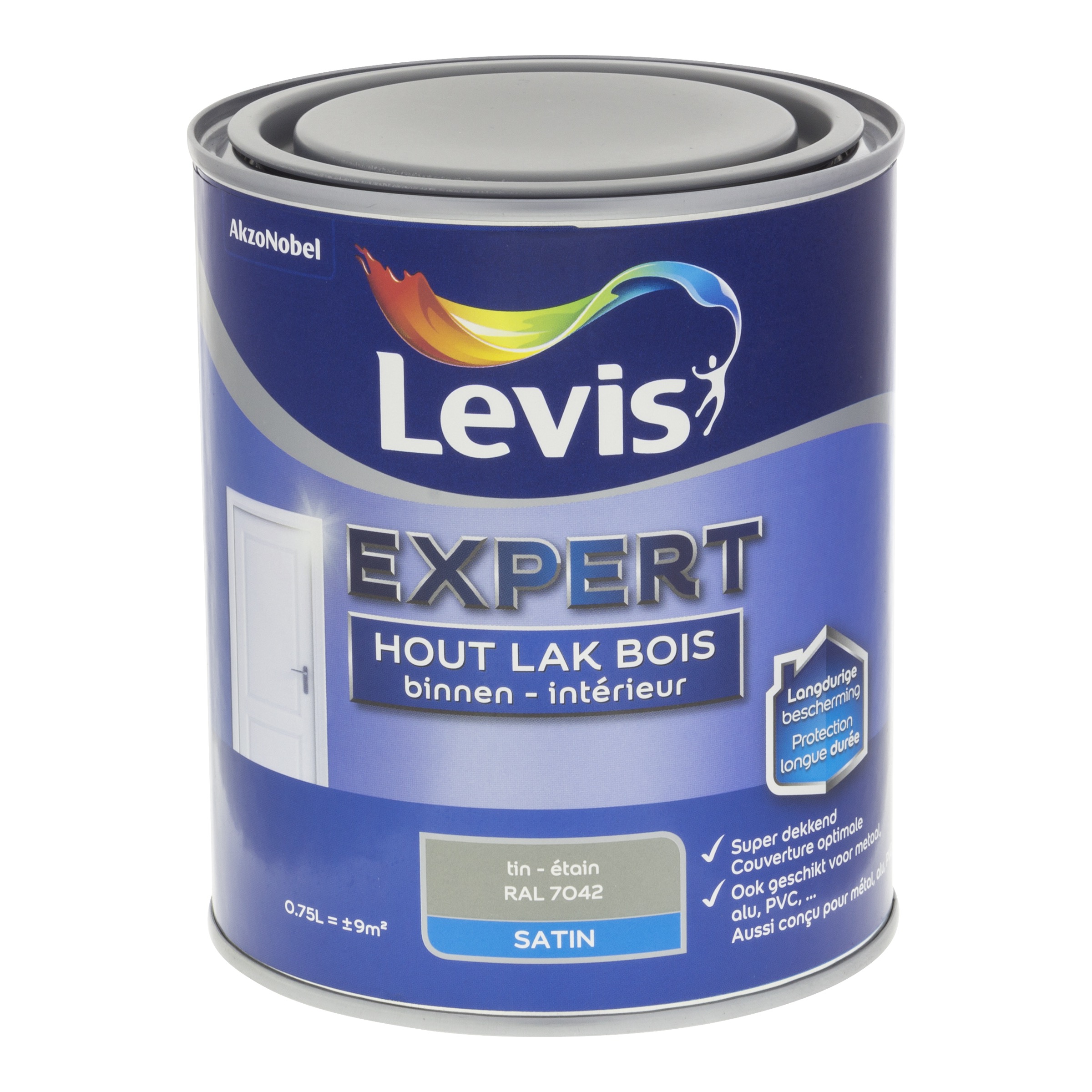 Lak Expert Hout Binnen Satin 750 Ml Tin