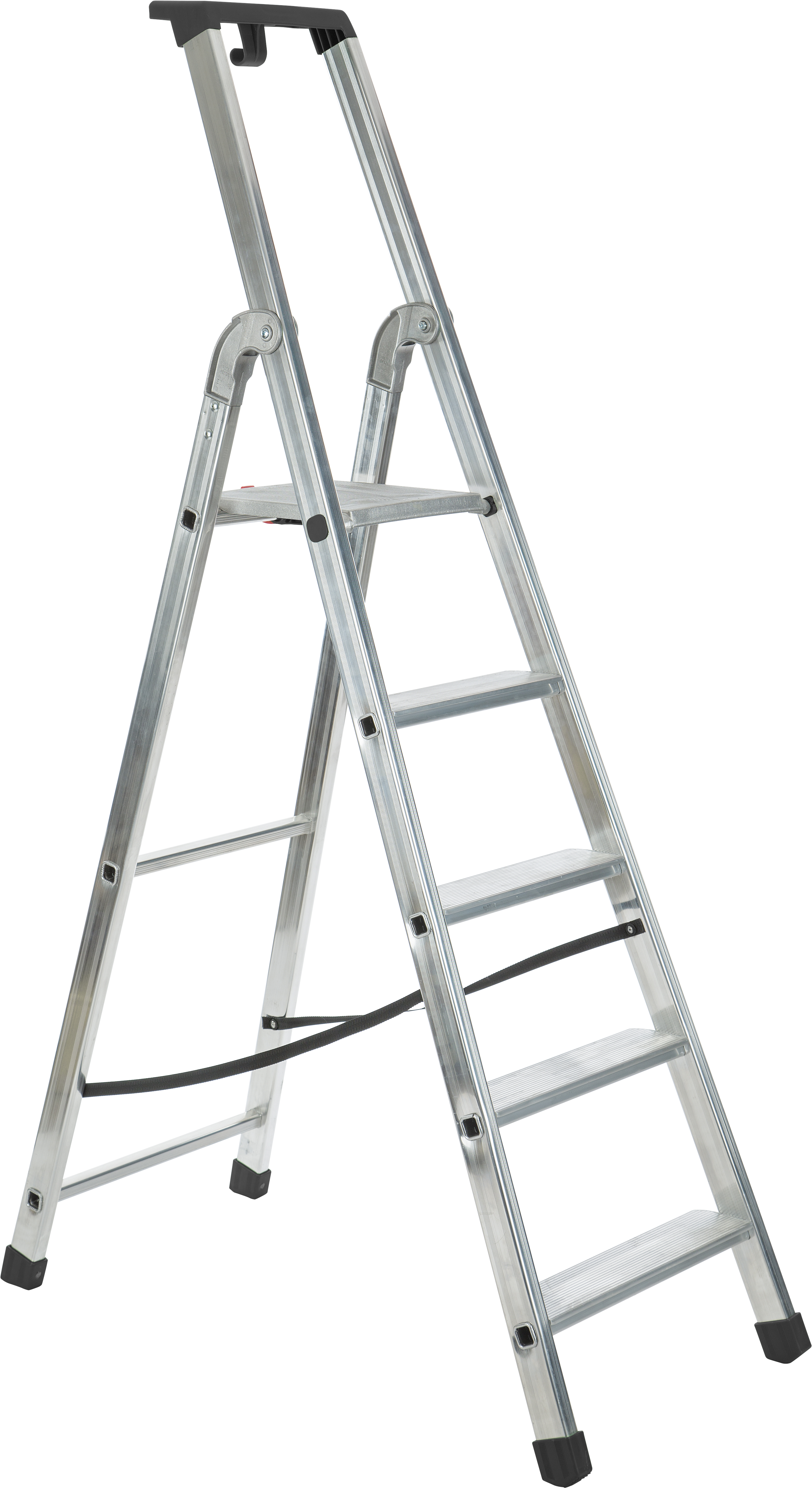 TRAPLADDER INDUSTRIËLE ALUMINIUM 5 TREDEN QUADRA