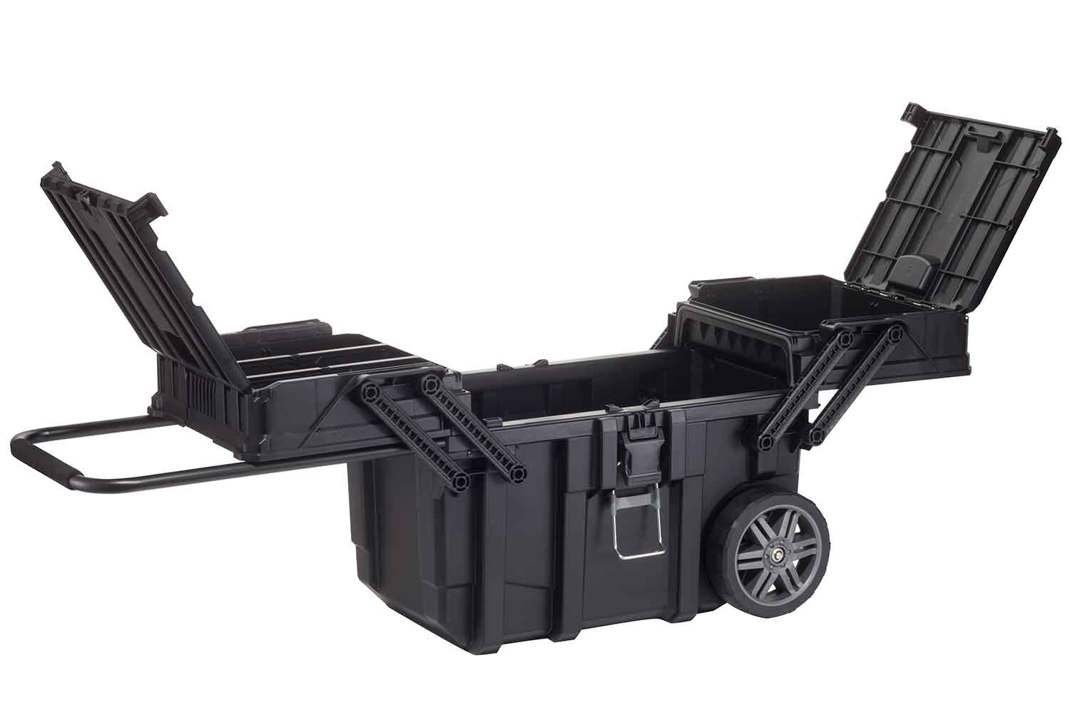 Boite à Outils Job Box Mobile Noir Avec Rouleau 64.6x3