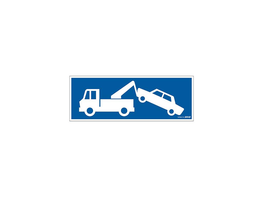 PICTOGRAM WEGSLEEPZONE 33X12CM