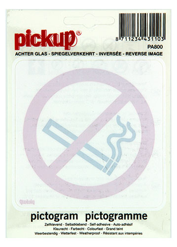 PICTOGRAM 15X15CM VERBODEN TE ROKEN
