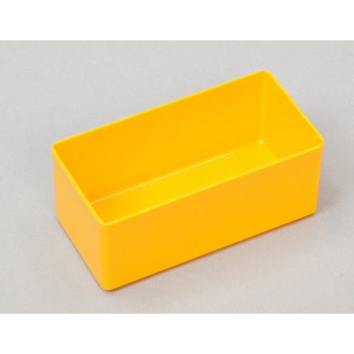 PLASTIC BAKJE 54X108XH45MM - GEEL