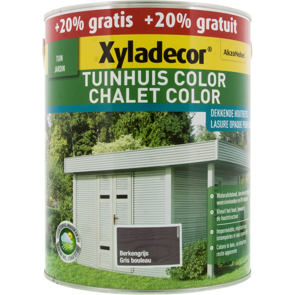 Houtbeits Voor Tuinhuis Color Berkengrijs 3l