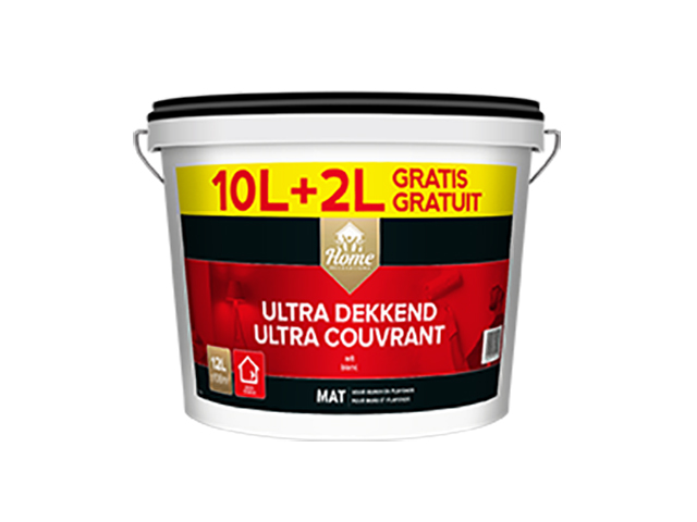 PEINTURE MURS & PLAFONDS ULTRA COUVRANTE MAT BLANC 12L