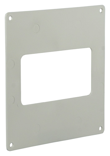 AFDEKPLATEN 7032 PVC WIT 110X55MM - 2 STUKS