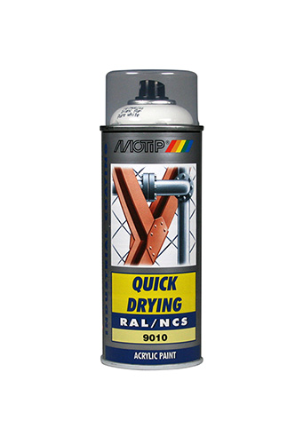SPRAY ACRYL RAL 9010 HELDER WIT 400ML