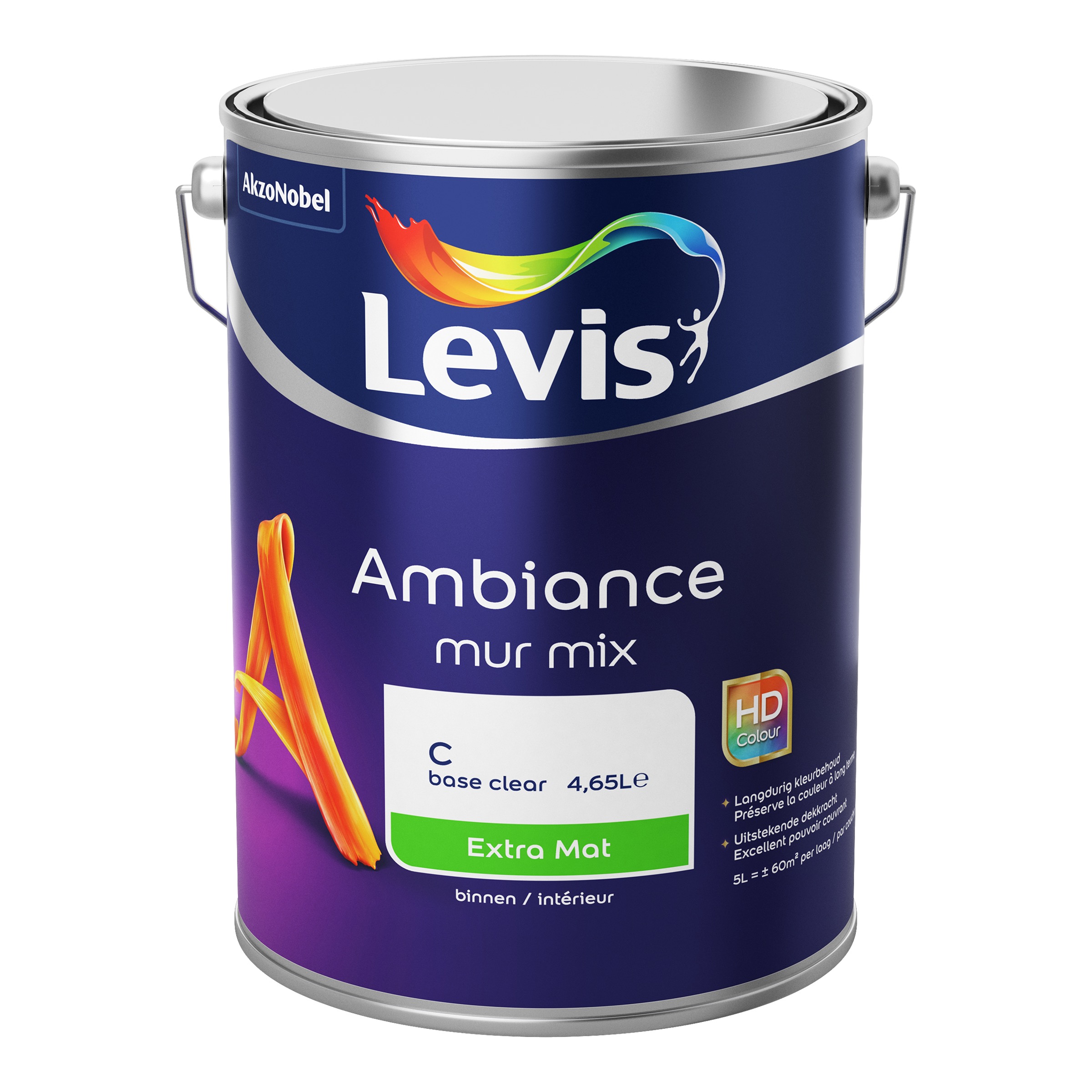 MUURVERF AMBIANCE MUR EXTRA MAT BASE C 5 L