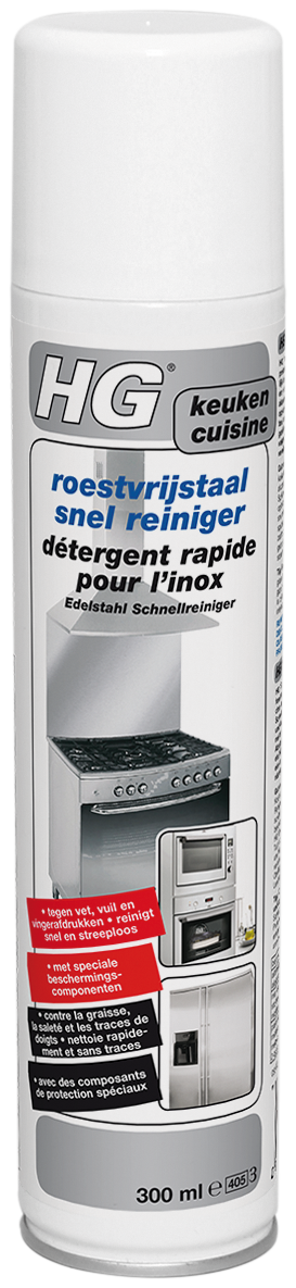 HG DÉTERGENT RAPIDE POUR L''INOX 300ML