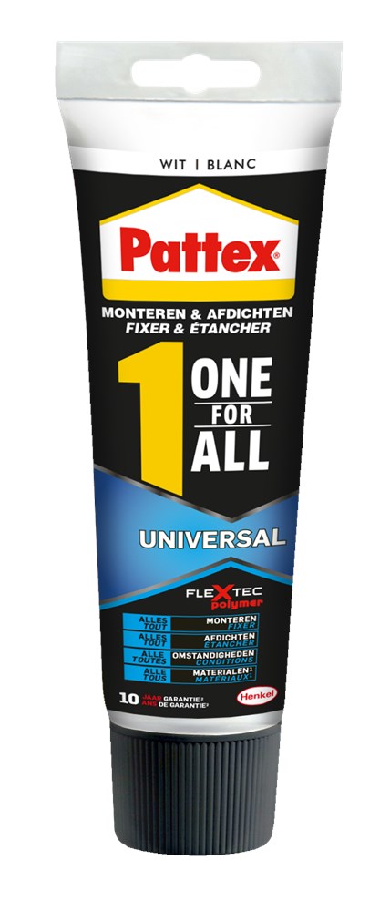 Montagelijm One For All Universal Wit 142g