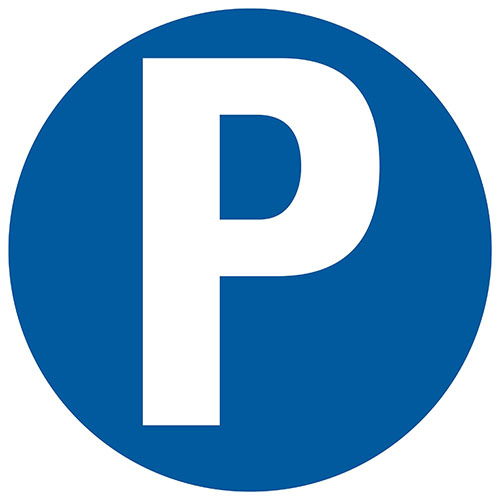 Pictogram ø30cm ''p'' Parkeren