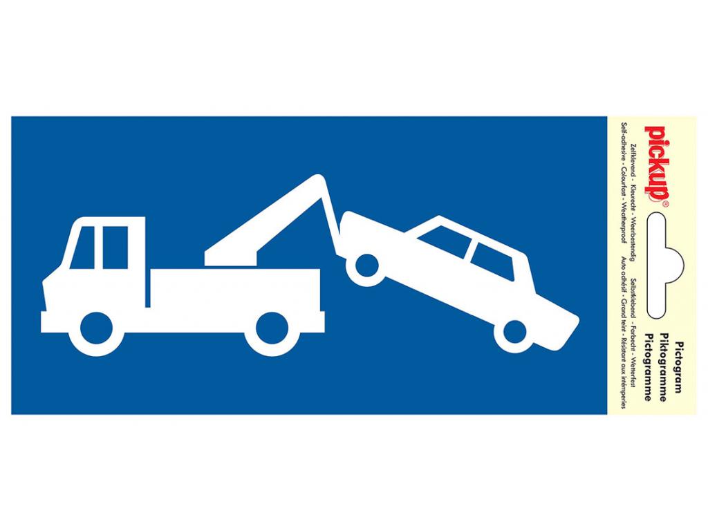 PICTOGRAM 10X20CM WEGSLEEPZONE