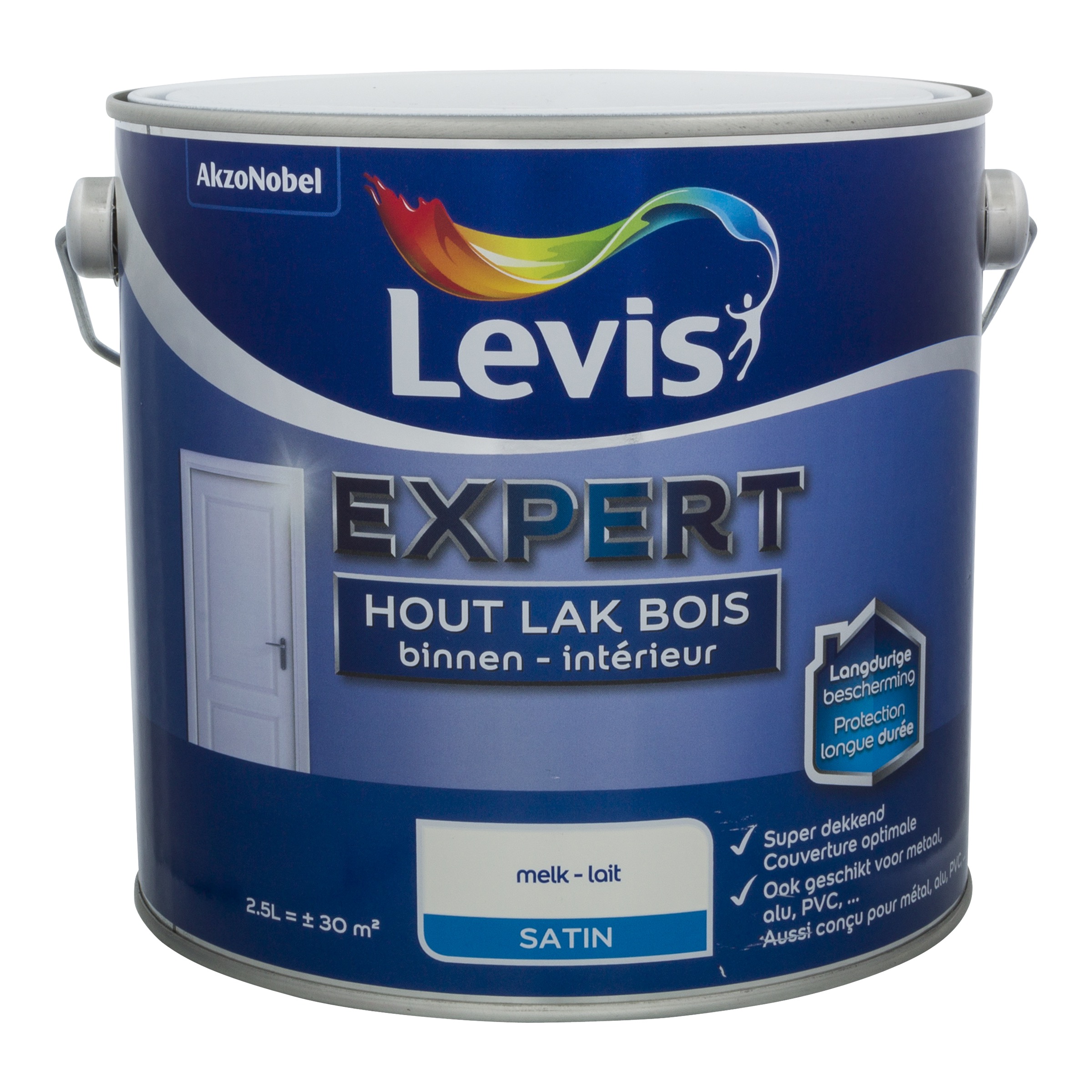 Lak Expert Hout Binnen Satin 2,5 L Melk