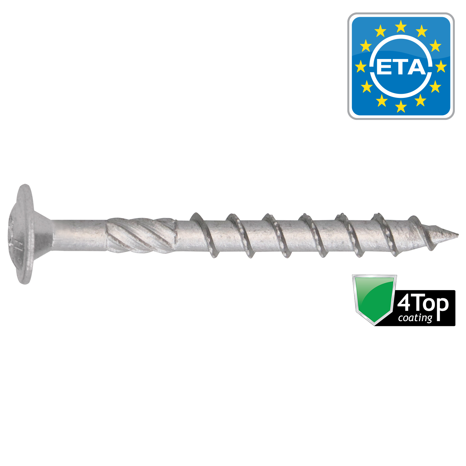 Houtconstructieschroeven Hapax Flenskop T40 ø8xl50mm 4top - 50 St