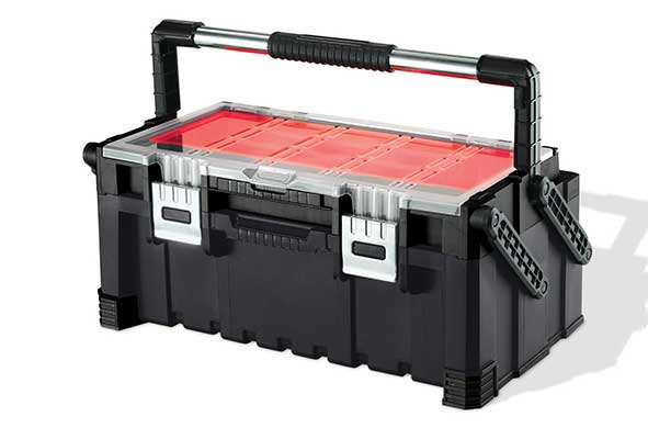 GEREEDSCHAPSKISTEN CANTILEVER TOOLBOX COMBO ZWART-ROOD