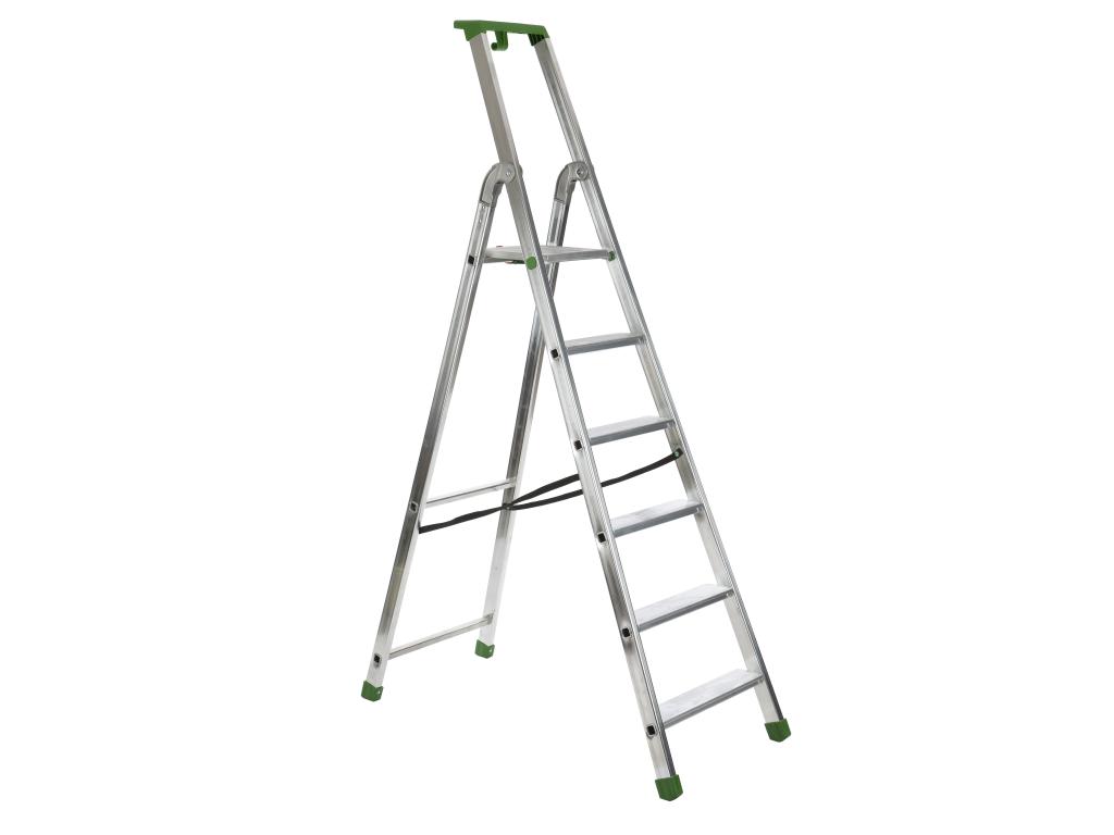 ESCABELLE INDUSTRIELLE ALUMINIUM 6 MARCHES QUADRA