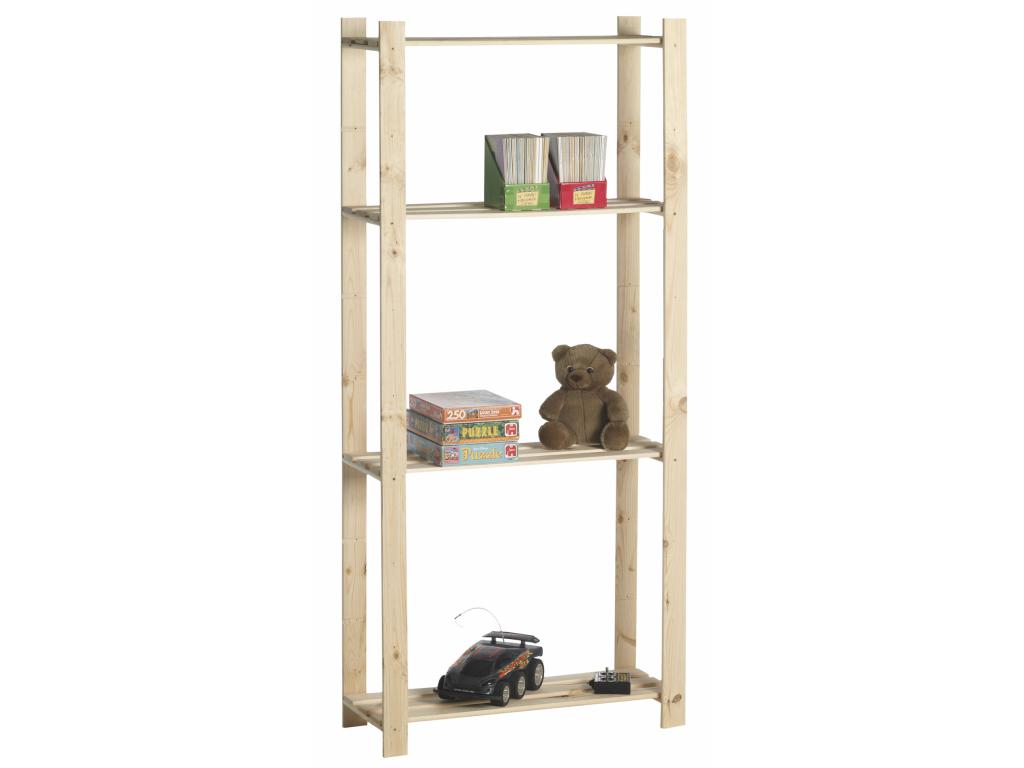 REK HOUTEN ENKEL 175X80X30 4 LEGBORDEN 15KG