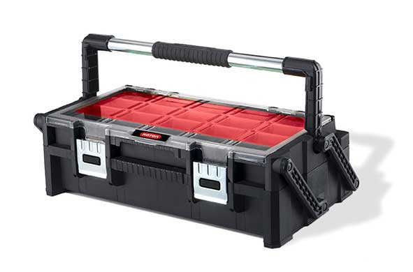 Boite à Outils Cantilever Organiseur Duo M Noir-rouge