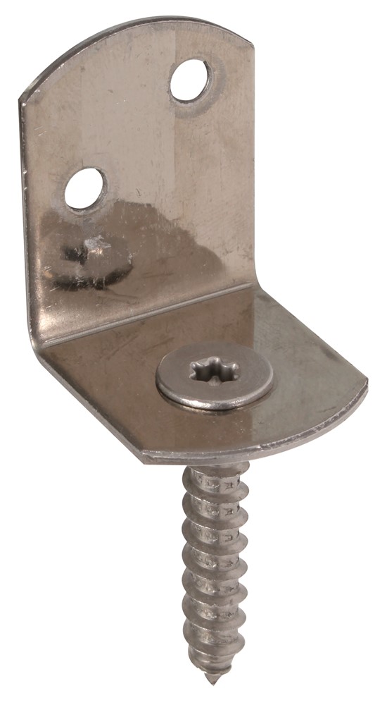 Vlechtschermsteun, L-vorm, Rvs 83x32