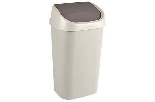 AFVALBAK MISTRAL SWING DEKSEL 50L WIT