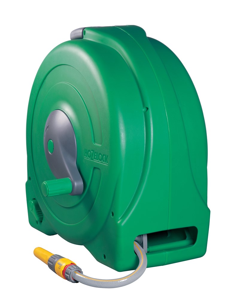 Hozelock Fast Reel Slanghaspel Inclusief 40 Meter Slang, Startset Koppelstukken & Tuinspuit.