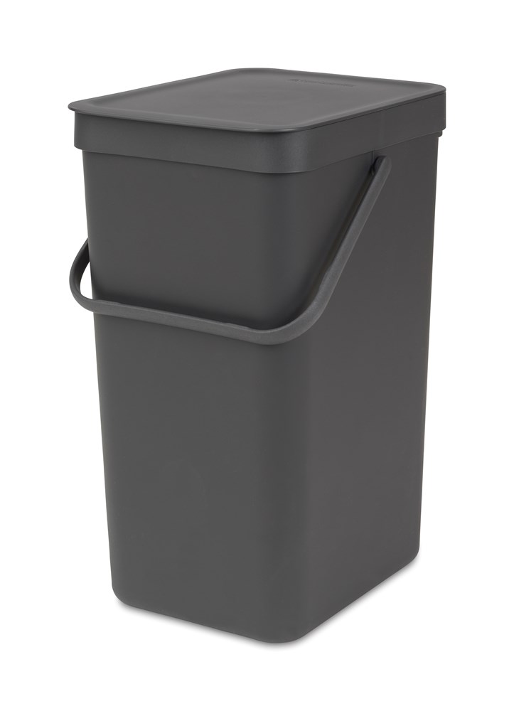 Afvalemmer Sort&go 16l Grijs