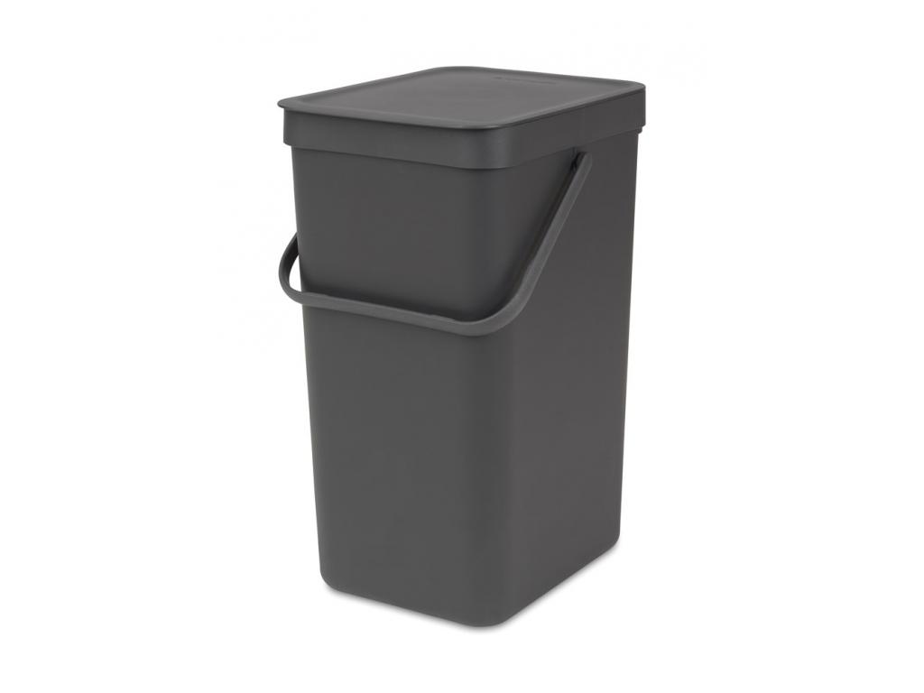 AFVALEMMER SORT&GO 16L GRIJS