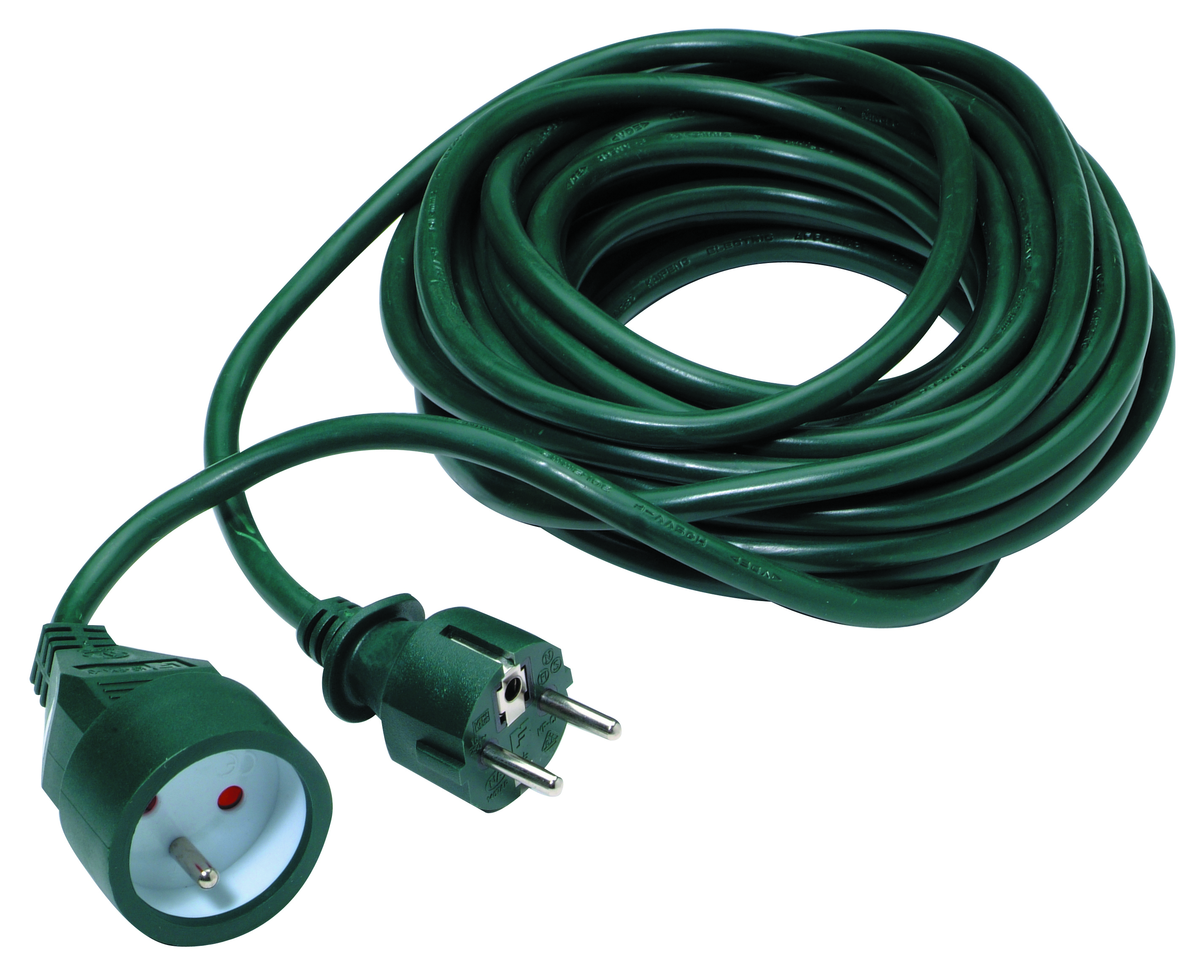 Verlengsnoer 3g1.5mm² Pvc 10m Groen