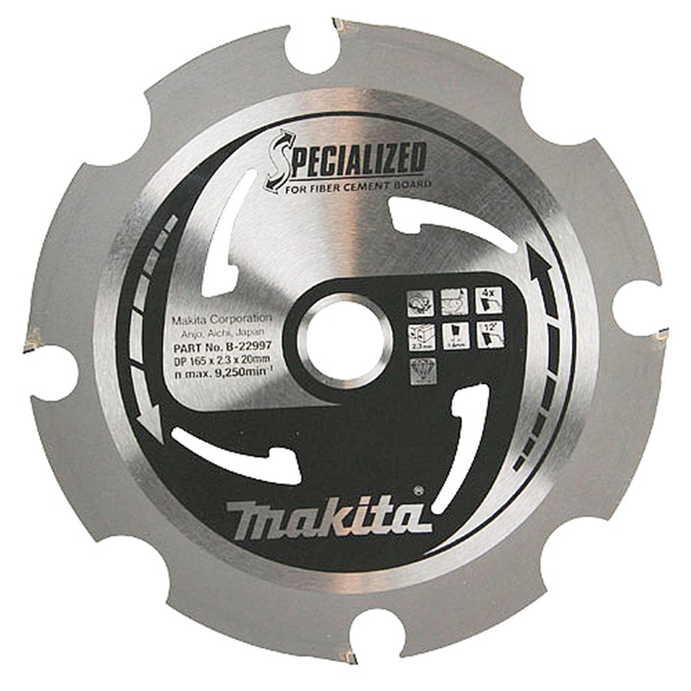 Zaagblad Specialized Vezelcementplaat ø165mm X 20mm