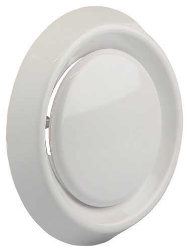 INBOUW AFZUIGVENTIEL PVC Ø100MM