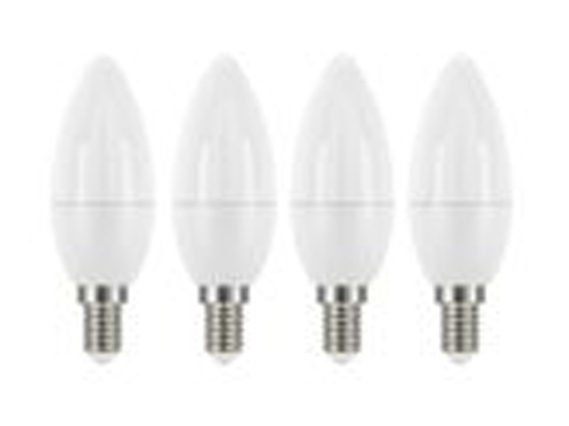 Ledlamp Vlam E14 470lm 4,9w Warm Wit 3+1