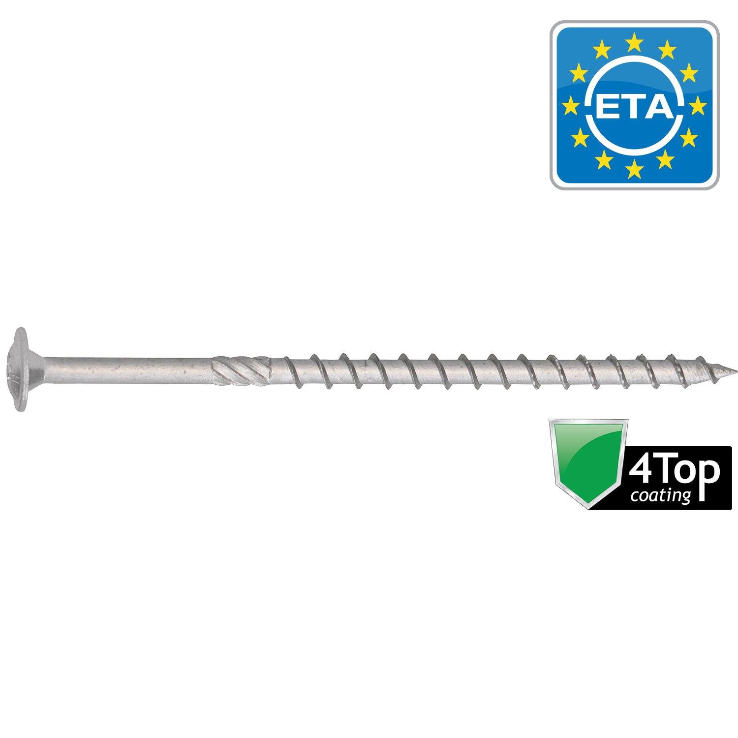 Houtconstructieschroeven Hapax Flenskop T30 ø6xl140mm 4top - 100 St