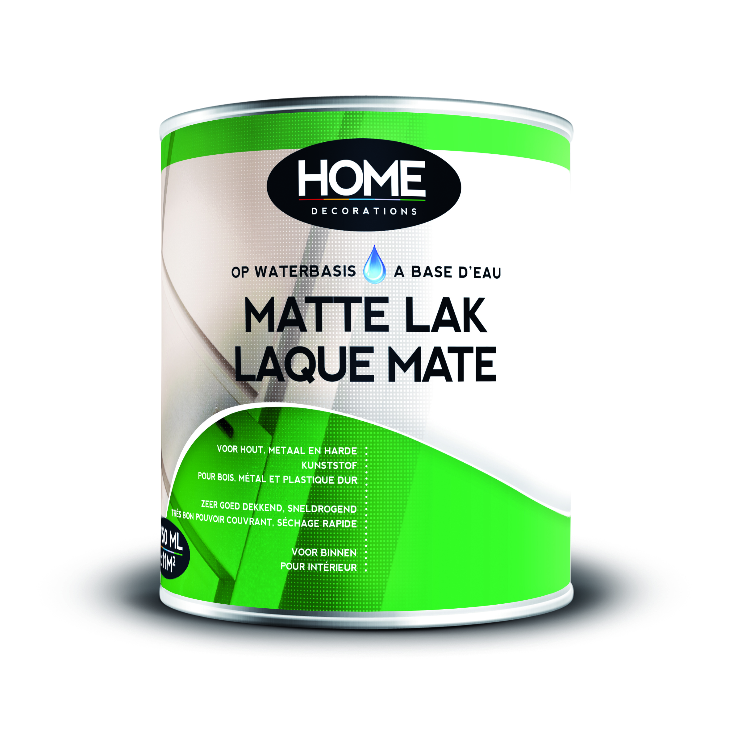 Matte Lak Op Waterbasis Beige 250ml