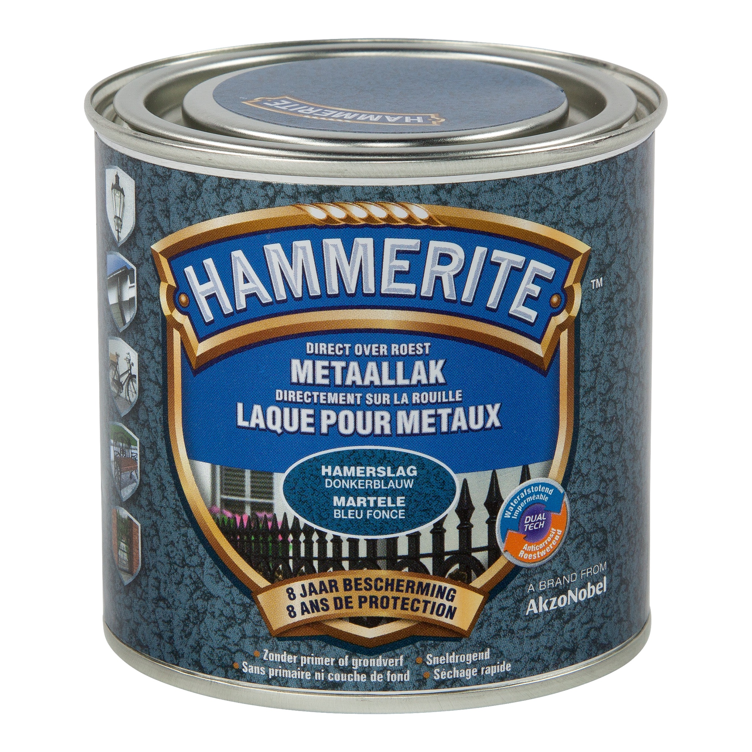 LAK HAMERSLAG DONKERBLAUW 250 ML