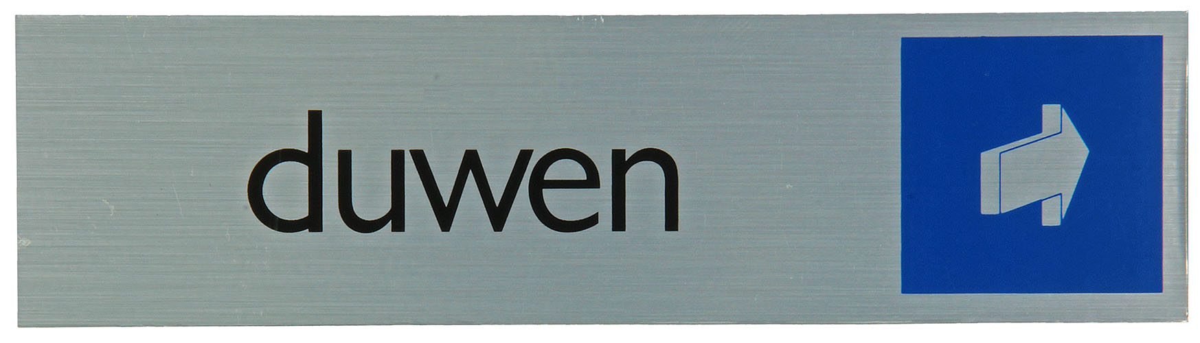 PICTOGRAM ALUMINIUM LOOK ''DUWEN'' 16,5X4,4CM