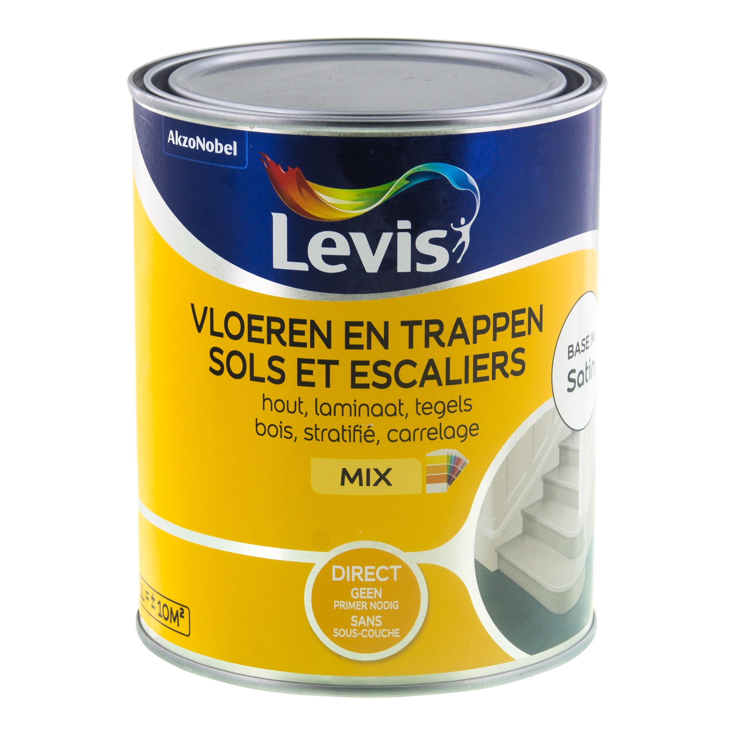 VLOERVERF SIMPLY REFRESH VLOEREN & TRAPPEN SATIN MIX MEDIUM 950 ML