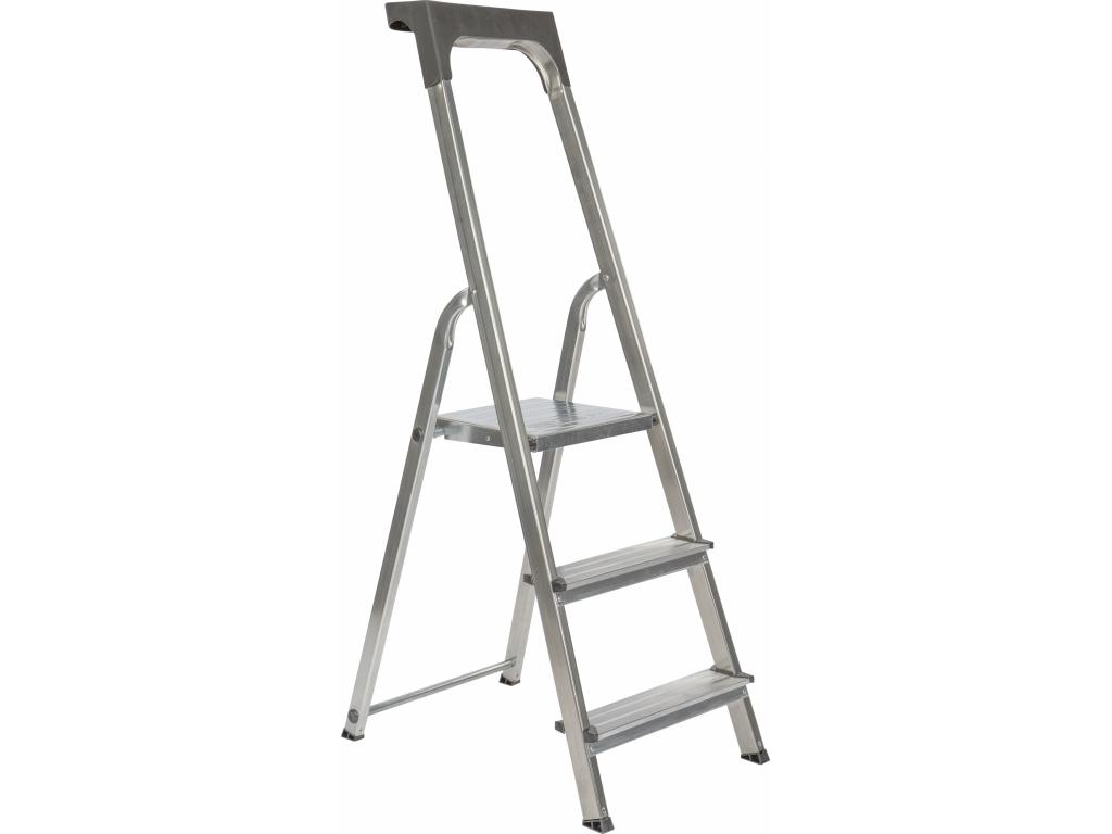 TRAPLADDER ALUMINIUM 3 TREDEN EURO STEP