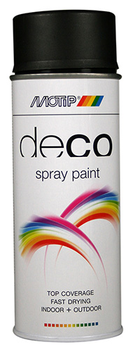 Spray Diep Zwart Zijdeglans Ral 9005 400ml