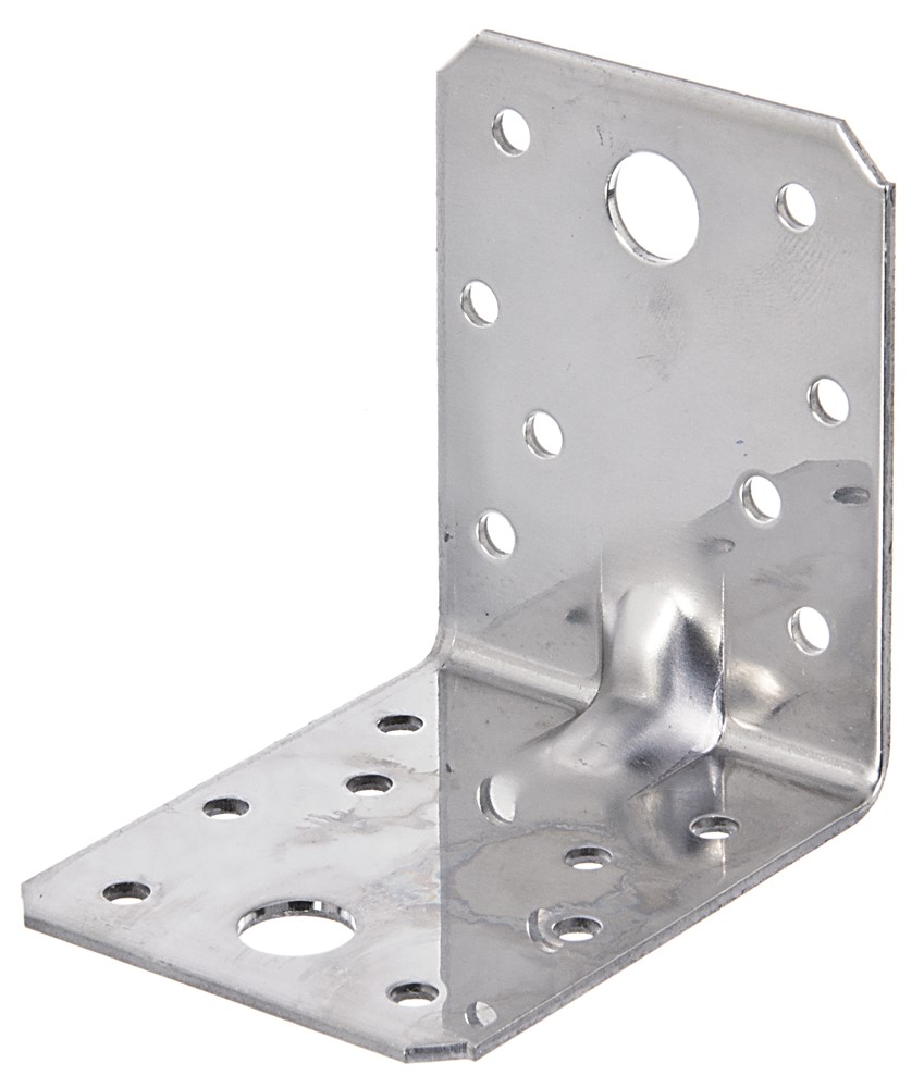 Equerre renforcée nervurée inox 70x70x55