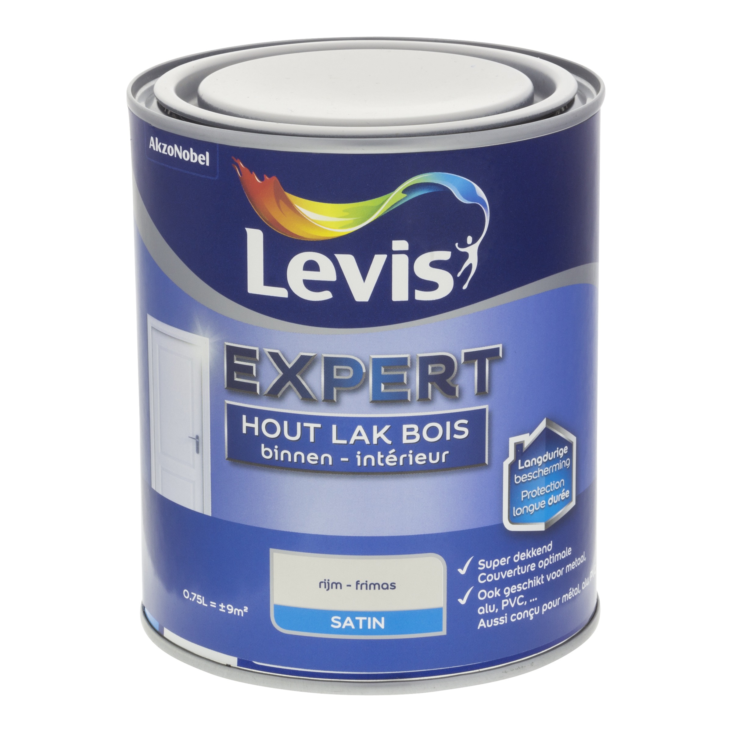 LAK EXPERT HOUT BINNEN SATIN 750 ML RIJM