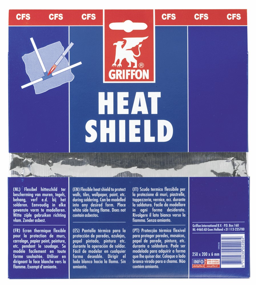 HEAT SHIELD 25CM X 19CM