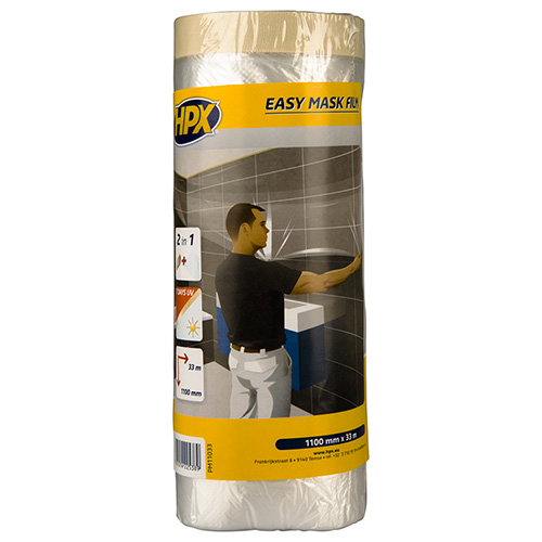 Beschermfolie Easy Mask Met Masking Tape 1100mmx33m
