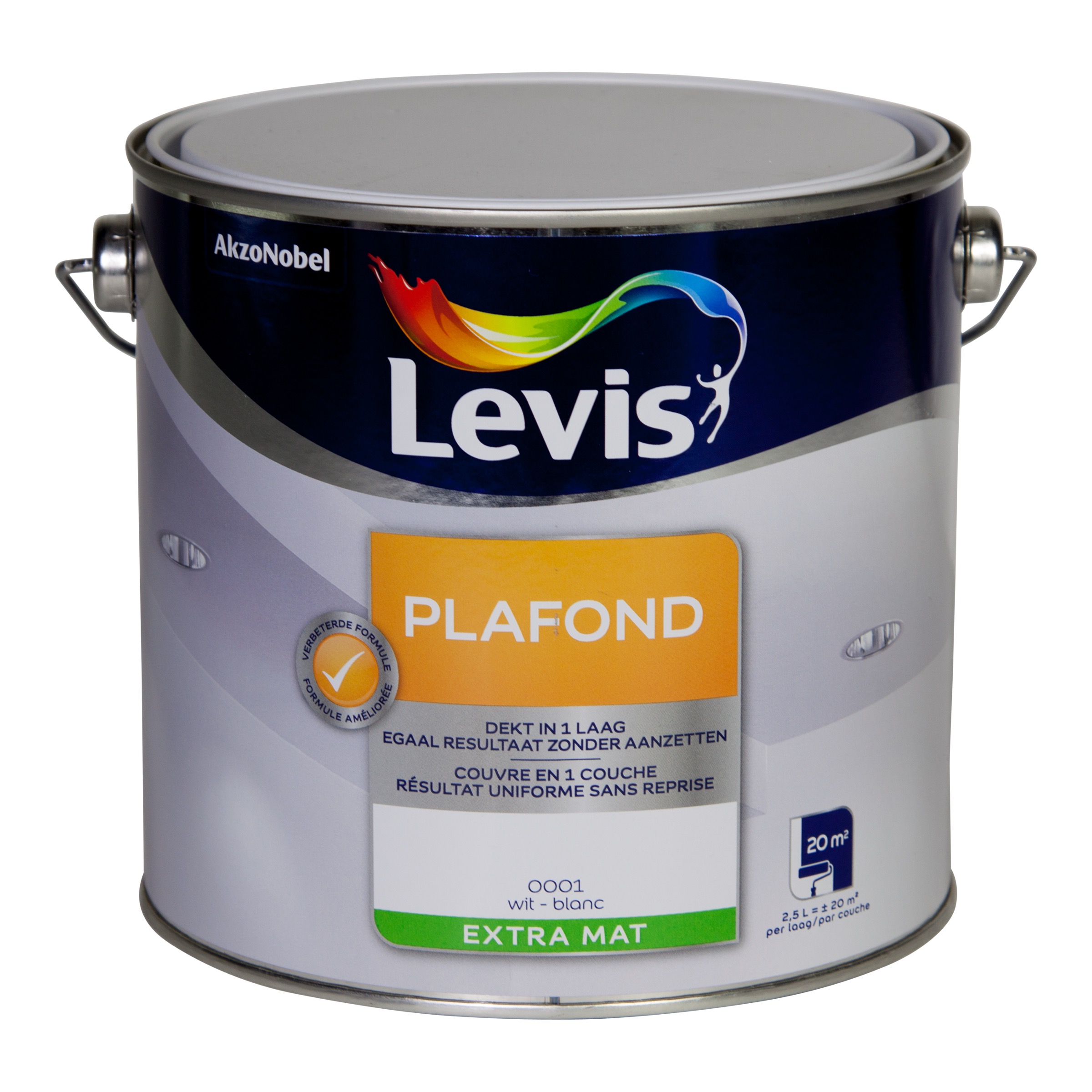 PLAFONDVERF WIT EXTRA MAT 2,5 L