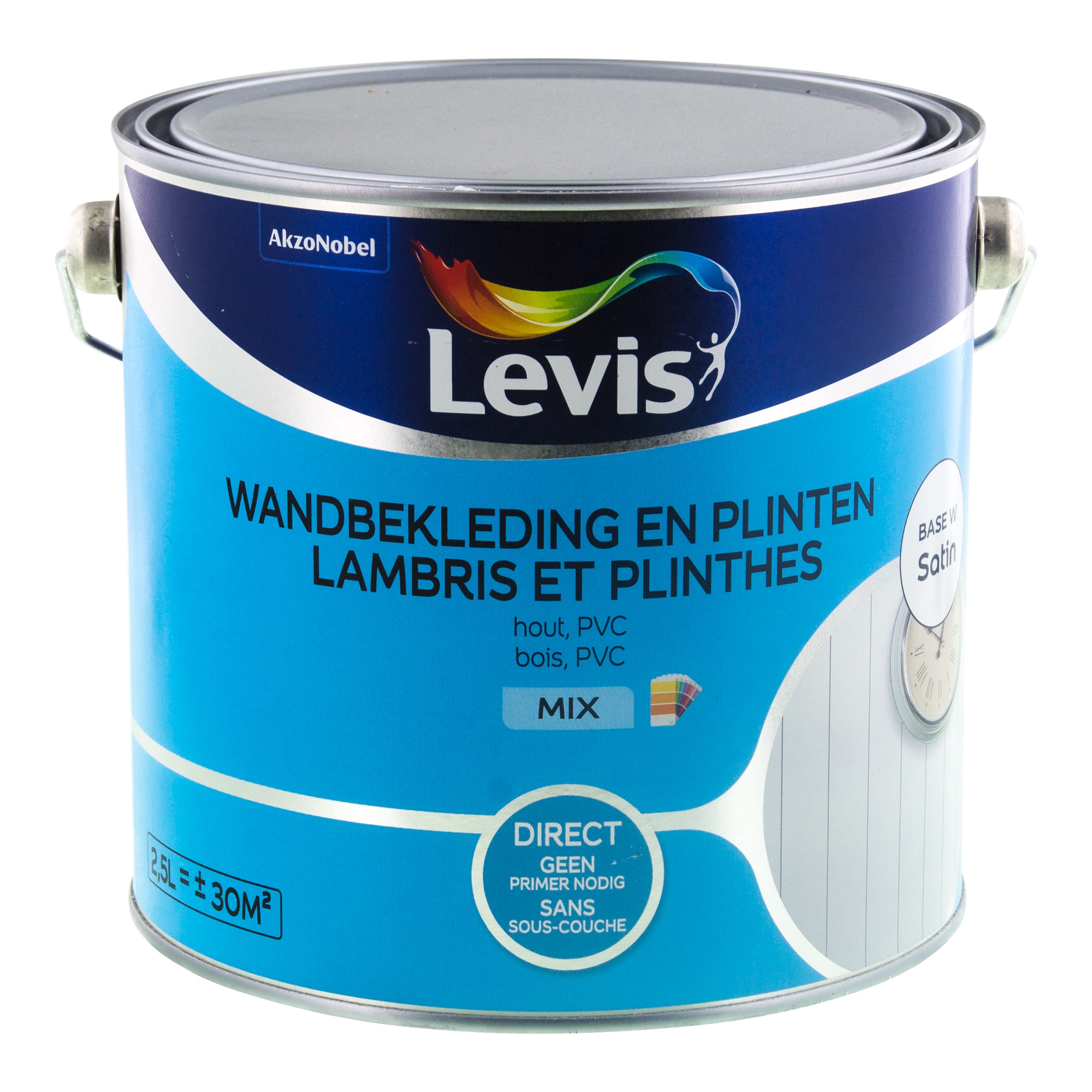 Lak Wandbekleding & Plinten Satin Base W 2,5 L