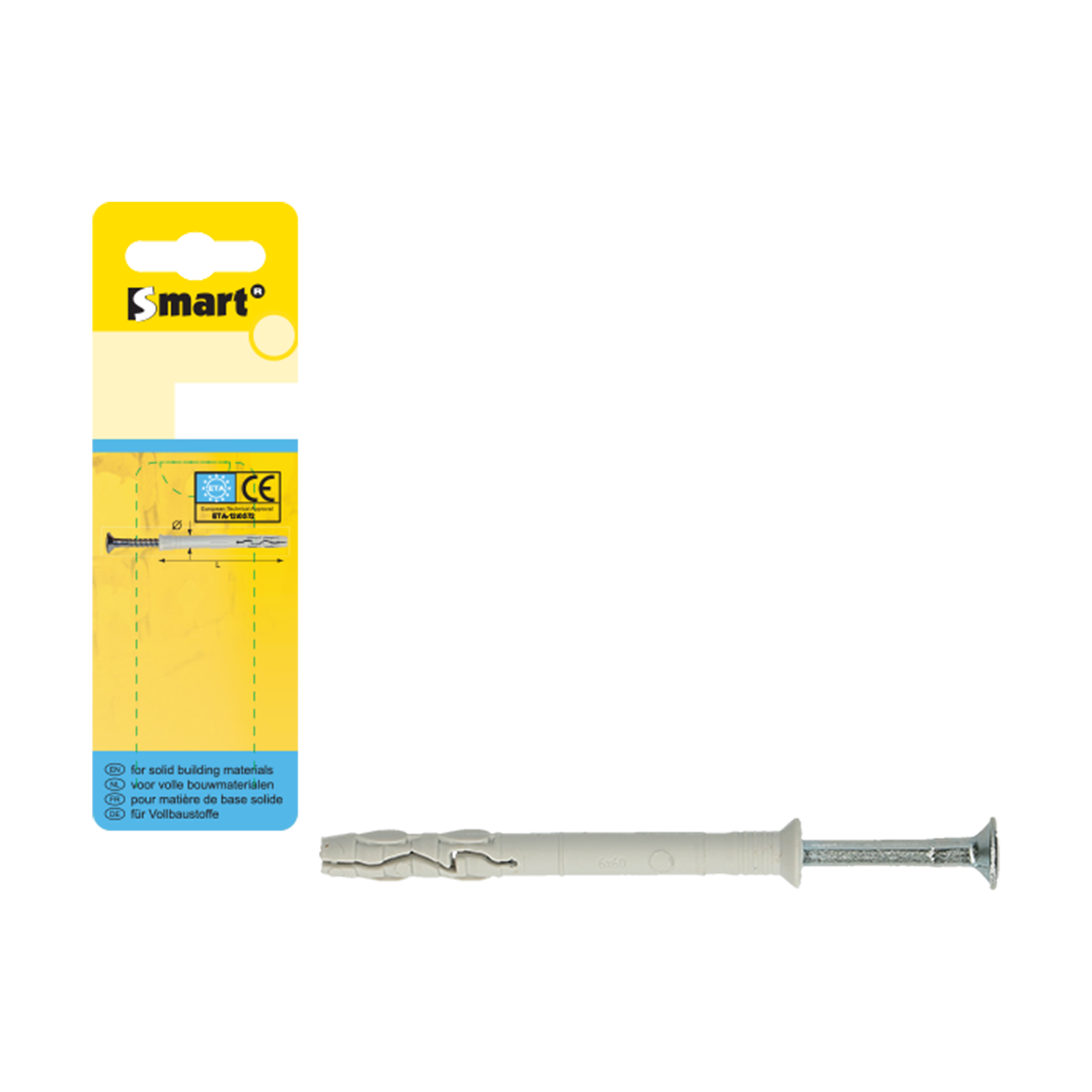 Nylon Nagelplug Vk ø6x60 Grijs Nzn