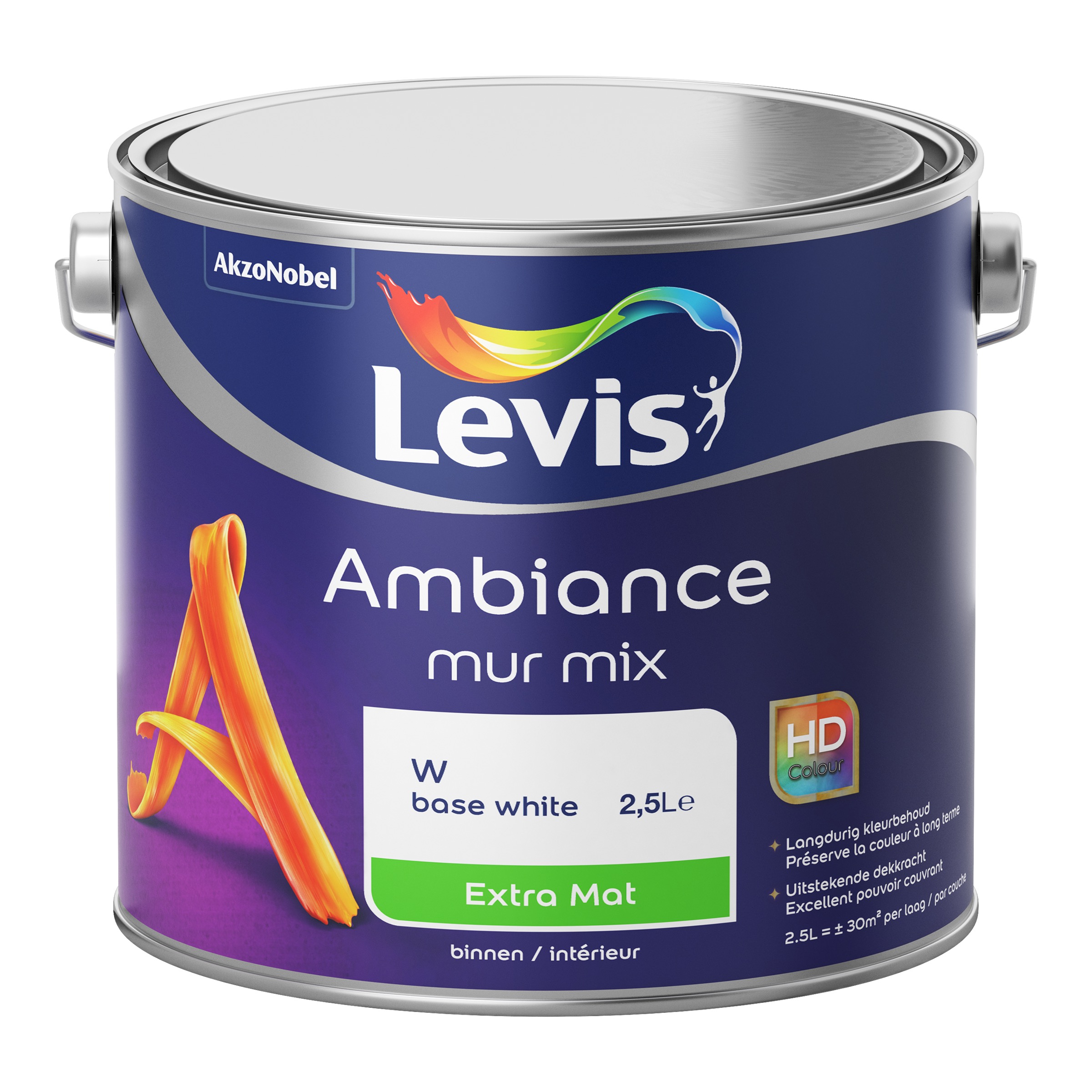 PEINTURE MURALE AMBIANCE MUR EXTRA MAT BASE W 2,5 L