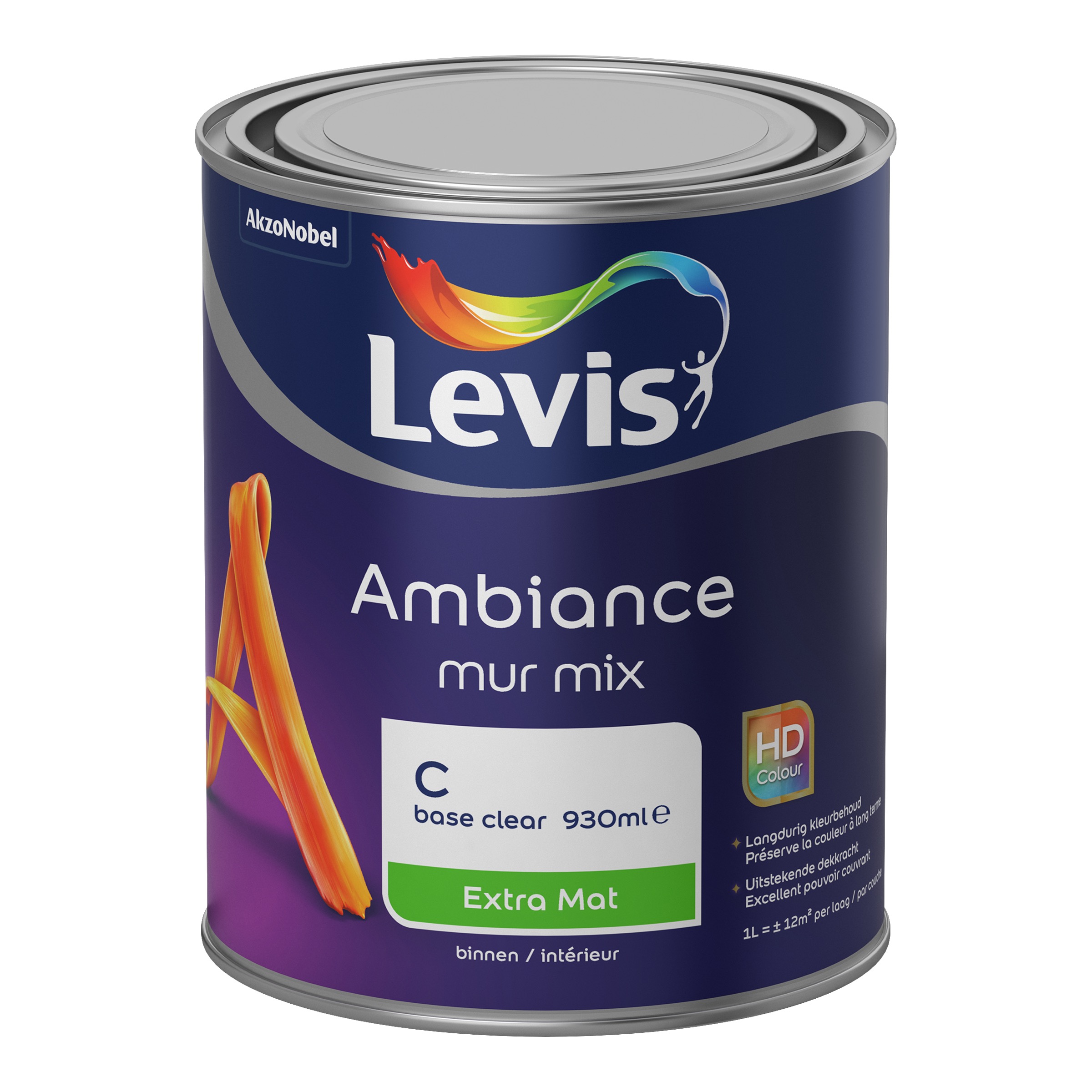 MUURVERF AMBIANCE MUR EXTRA MAT BASE C 1 L