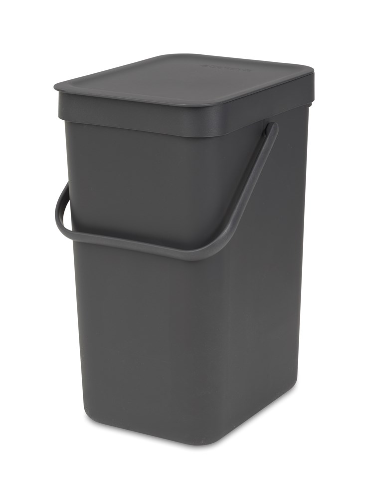 Afvalemmer Sort&go 12l Grijs